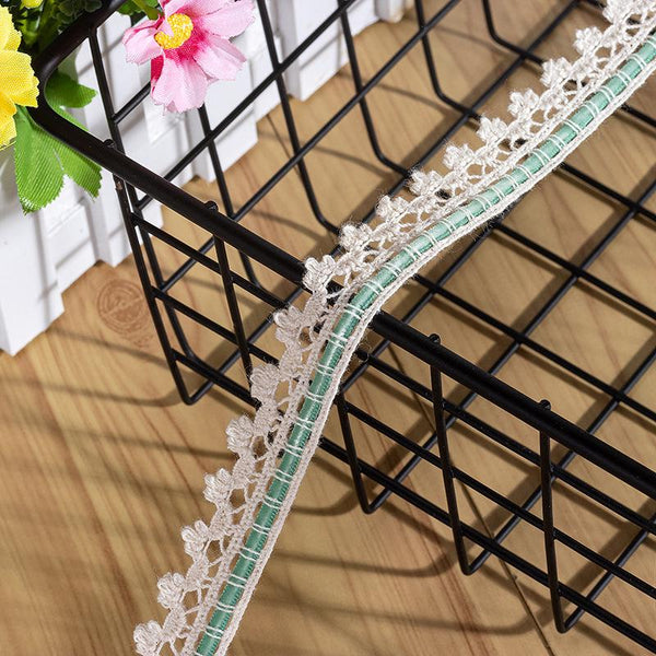 Cotton Lace Ribbon: 3/4 Inch Wide, Off-White Sewing Trim