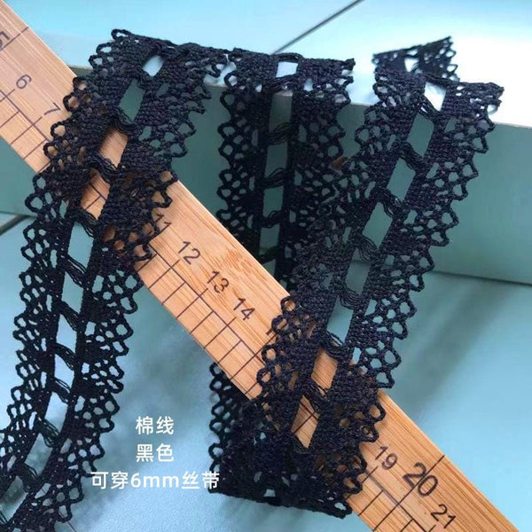 Off-White Lace Ribbon Trim: 1 3/8 inch Wide, Sewing & Crafting