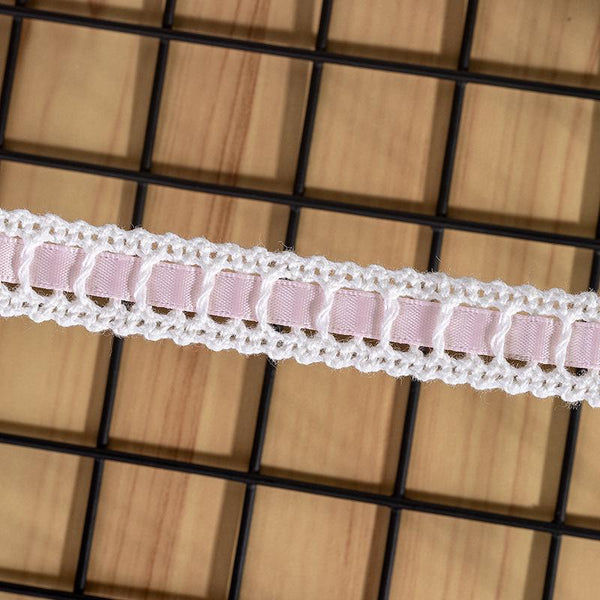 Off-White Lace Ribbon Trim: 3/4 Inch, Sewing & Crafting