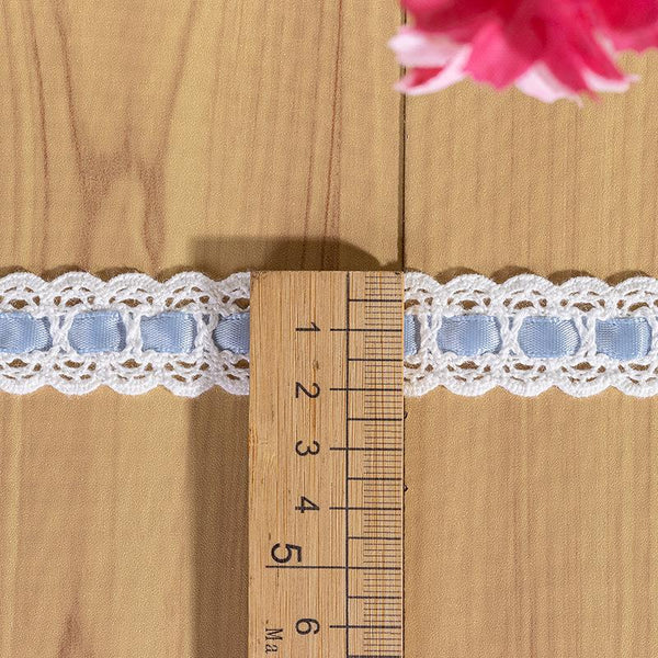 Off-White Lace Ribbon Trim: 3/4 Inch, Sewing & Crafting