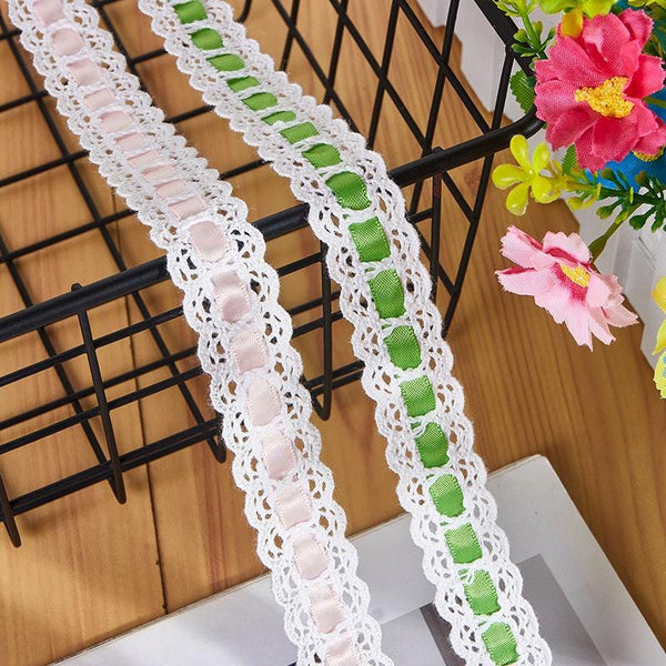 Off White Lace Ribbon Trim: 3/4 Inch, Sewing & Crafting