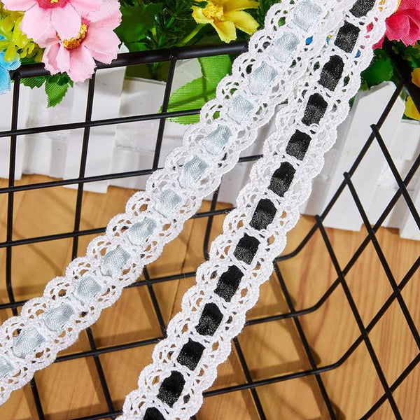 Off White Lace Ribbon Trim: 3/4 Inch, Sewing & Crafting