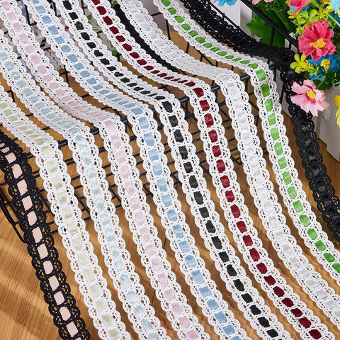 Off White Lace Ribbon Trim: 3/4 Inch, Sewing & Crafting