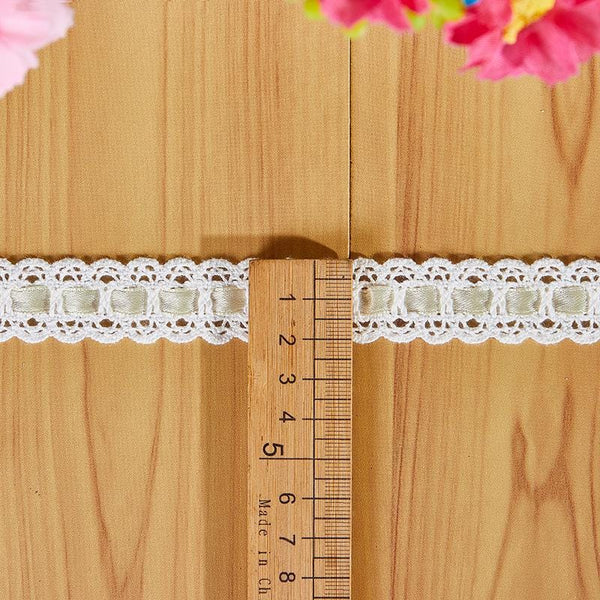 Off White Lace Ribbon Trim: 3/4 Inch, Sewing & Crafting