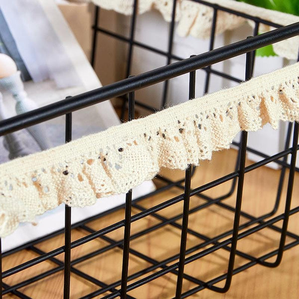 Elastic Cotton Venice Lace Trim: Scalloped Edge Sewing & Crafting