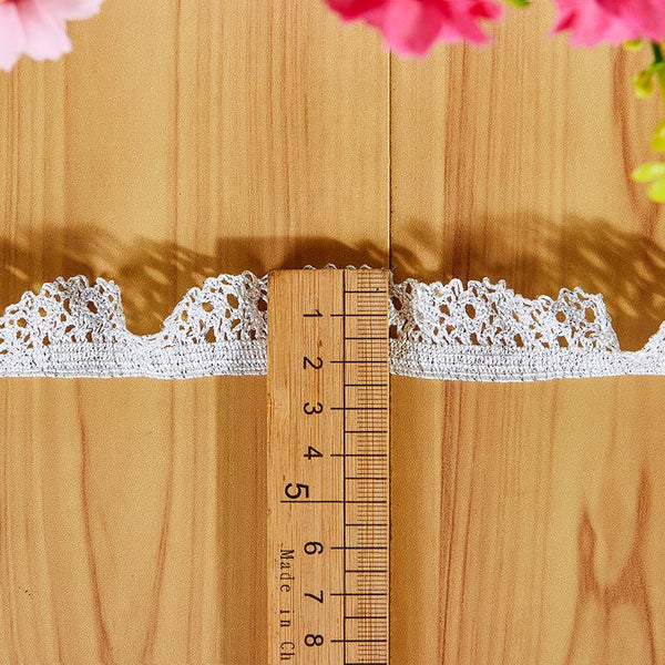 Elastic Cotton Venice Lace Trim: Scalloped Edge Sewing & Crafting