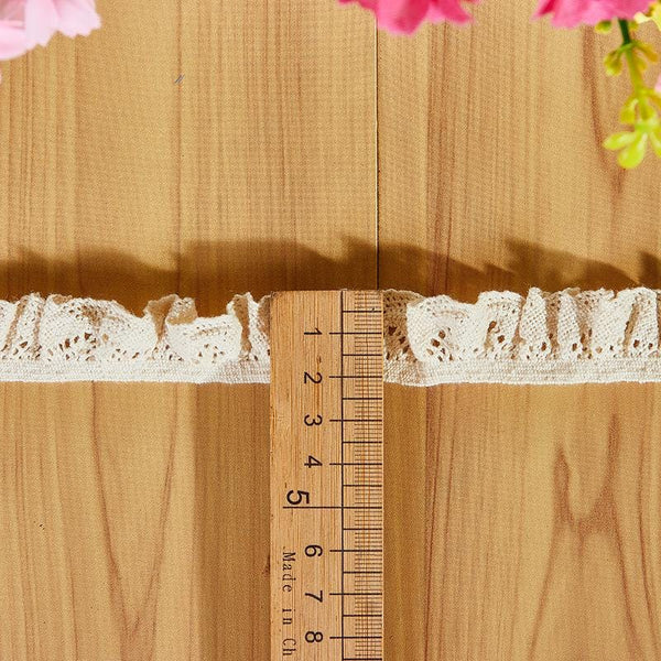Elastic Cotton Venice Lace Trim: Scalloped Edge Sewing & Crafting