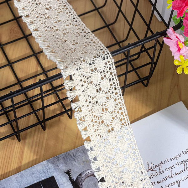 Cotton Venice Lace Trim: Scalloped Edge Sewing & Crafting