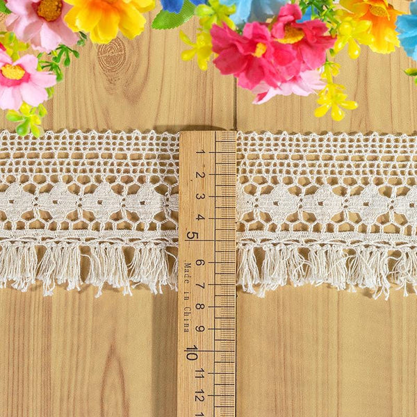Cotton Venice Lace Trim: Scalloped Edge Sewing & Crafting