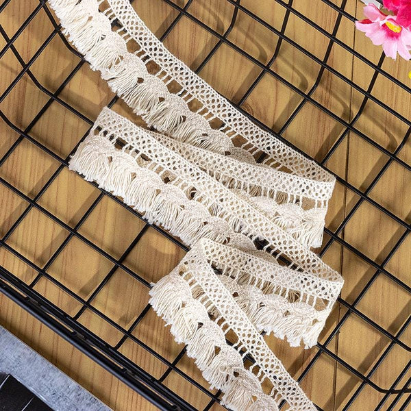 Cotton Venice Lace Trim: Scalloped Edge Sewing & Crafting