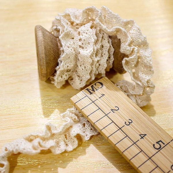 Elastic Cotton Venice Lace Trim: Scalloped Edge Sewing & Crafting