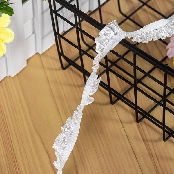 Scalloped Venice Lace Trim: Elastic Edge Cotton Lace for Sewing