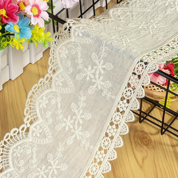 Scalloped Cotton Lace Trim: White Broderie Anglaise for Sewing & Crafts