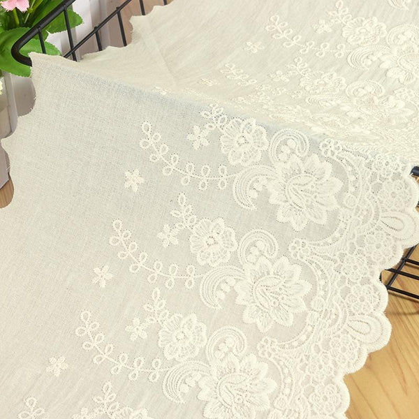 Scalloped Edge Cotton Lace Trim: Elegant Sewing & Crafting