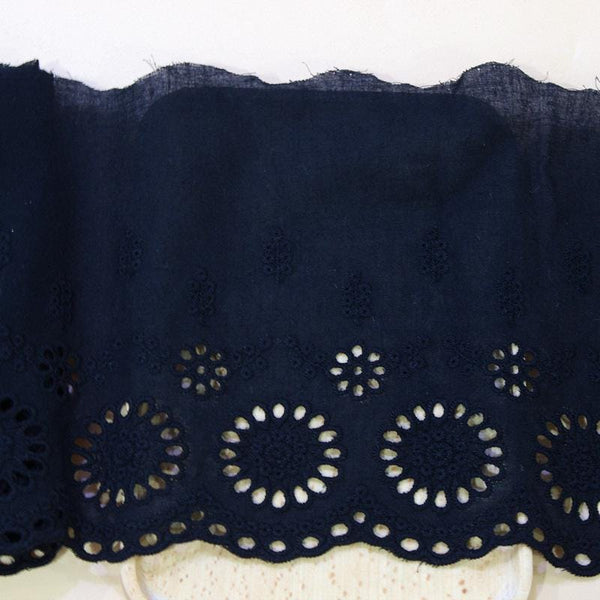 Scalloped Cotton Lace Trim: White Broderie Anglaise, Sewing & Crafting