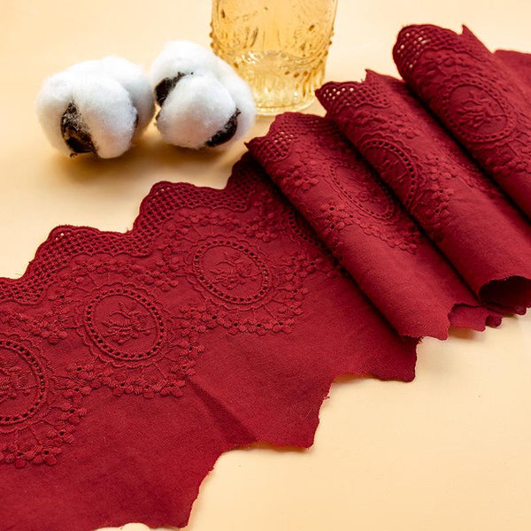 Scalloped Cotton Lace Trim: White Broderie Anglaise for Sewing & Crafts