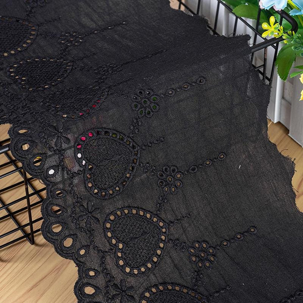 Scalloped Cotton Lace Trim: White Broderie Anglaise for Sewing & Crafts