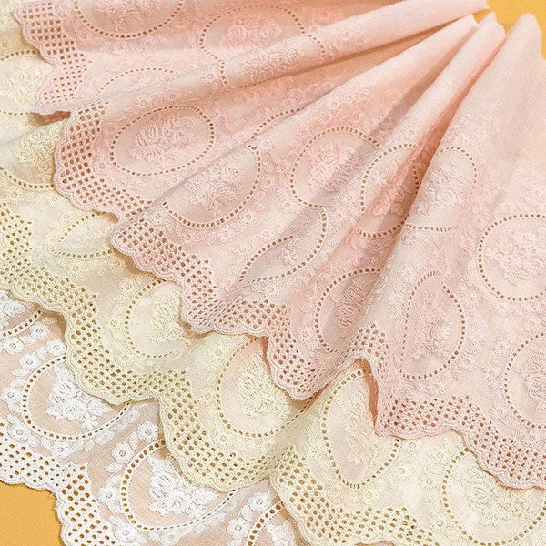 Scalloped Cotton Venice Lace Trim: Elegant Sewing & Craft Décor