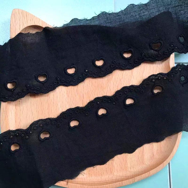 White Cotton Lace Trim: Scalloped Edge Sewing & Crafting