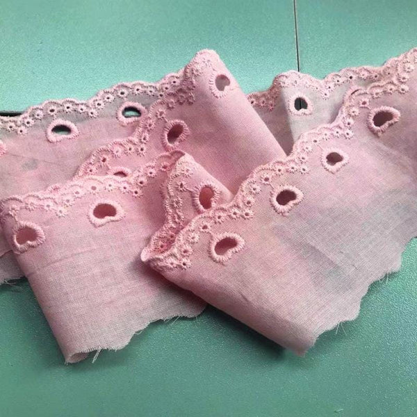 White Cotton Lace Trim: Scalloped Edge Sewing & Crafting