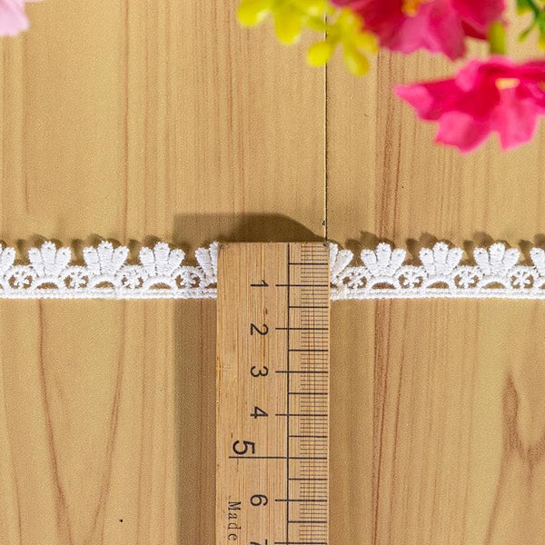 White Scalloped Venice Lace Trim: Victorian Guipure, Sewing & Crafting