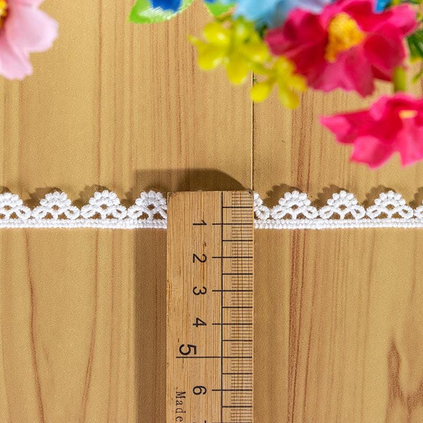 White Scalloped Venice Lace Trim: Victorian Guipure, Sewing & Crafting