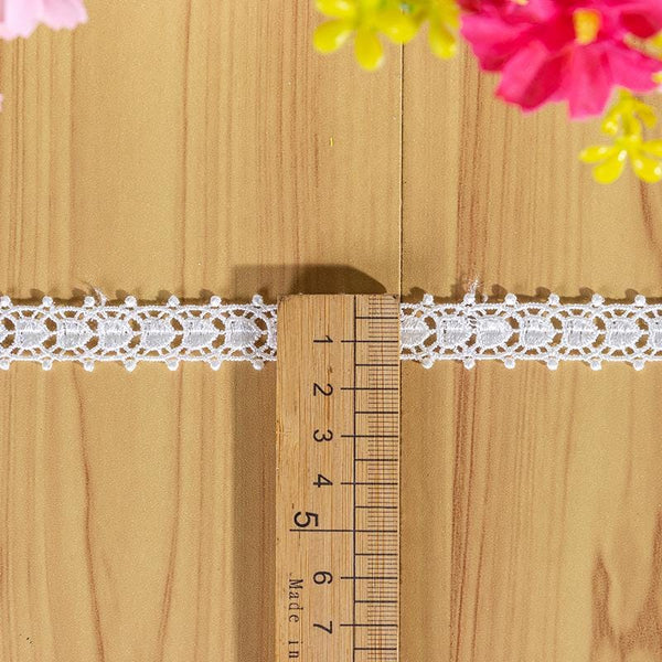 White Scalloped Venice Lace Trim: Victorian Guipure, Sewing & Crafting