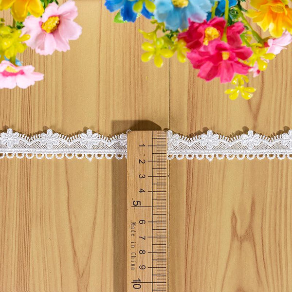 White Scalloped Venice Lace Trim: Victorian Guipure, Sewing & Crafting