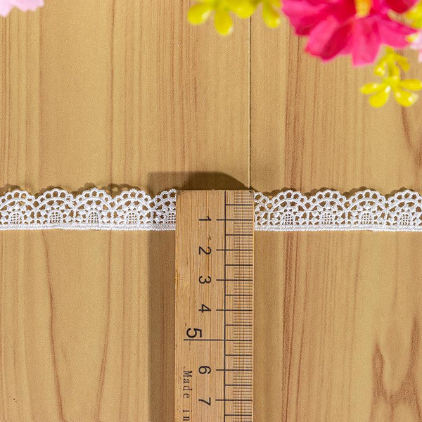 White Scalloped Venice Lace Trim: Victorian Guipure, Sewing & Crafting