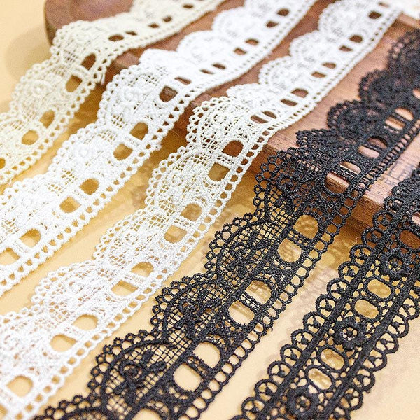White Scalloped Venice Lace Trim: Victorian Guipure, Sewing & Crafting
