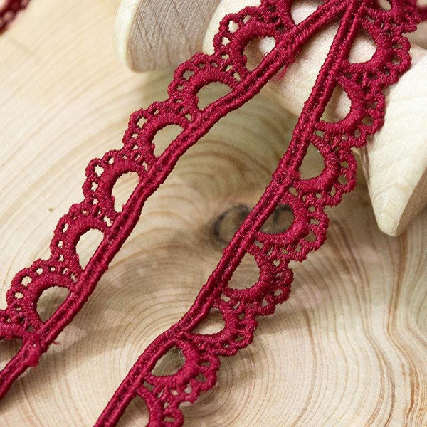White Scalloped Venice Lace Trim: Victorian Guipure, Crafting & Sewing, 3/8" wide