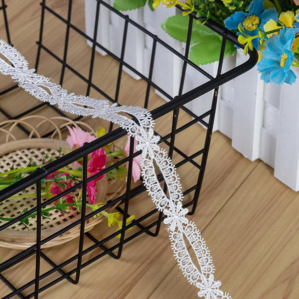 White Scalloped Venice Lace Trim: Victorian Guipure, Crafting & Sewing