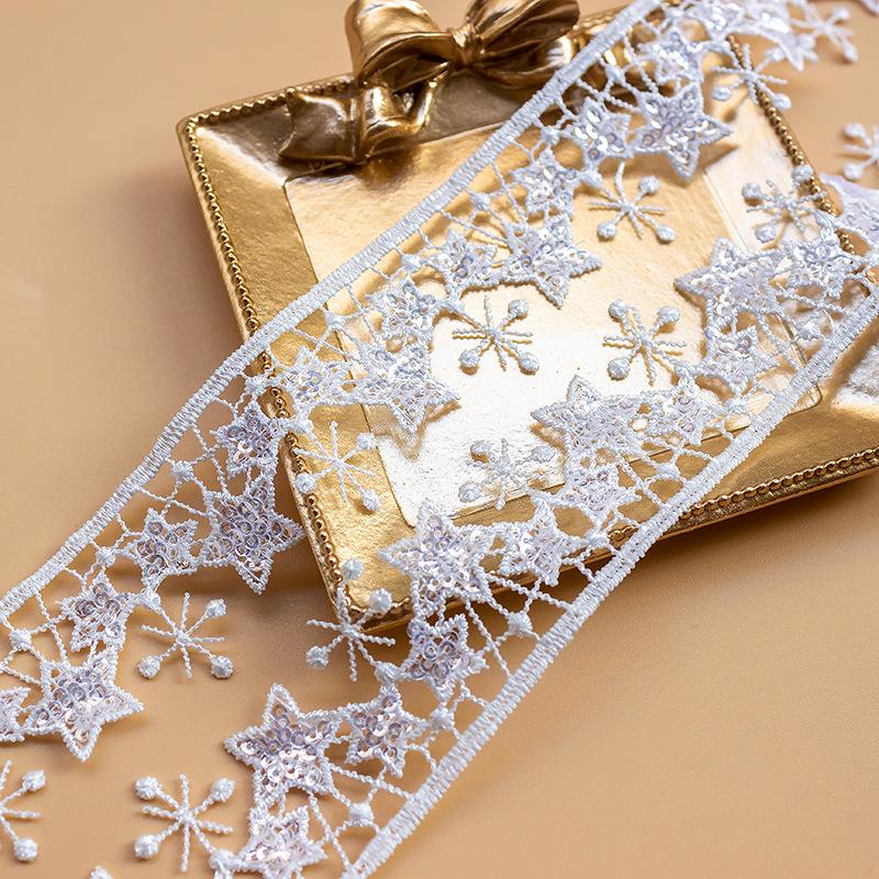 White Venice Lace Trim: Scalloped Guipure, Victorian Style - By The Yard