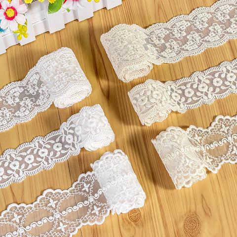 Vintage Mesh Embroidery Lace with Floral Design – Elegant Sewing Fabric for Crafts, Dressmaking & DIY Projects