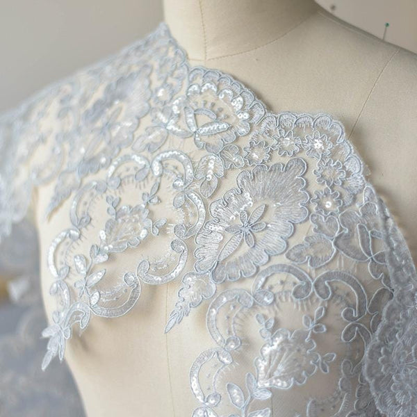 Bridal Lace Trim: Multi-Color Floral Wedding Dress Embellishment