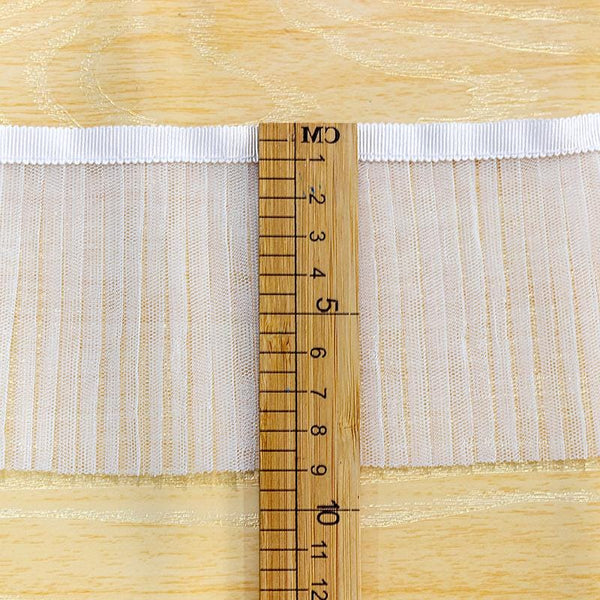 White Ruffle Tutu Trim: 1 Inch Wide, Non-Elastic DIY Decor