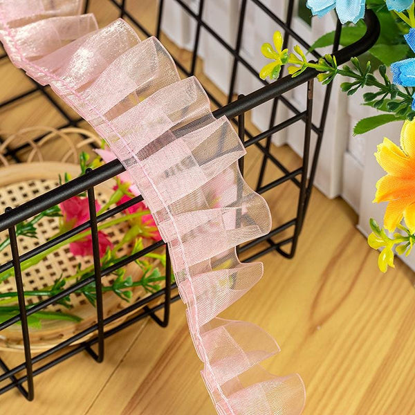 White Ruffle Tutu Trim: 1 Inch Wide, Non-Elastic DIY Decor