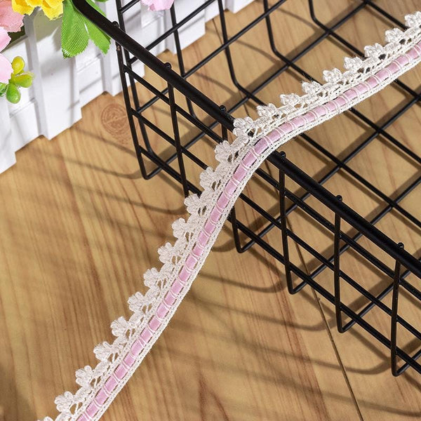 Cotton Lace Ribbon: 3/4 Inch Wide, Off-White Sewing Trim