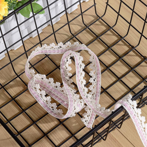 Cotton Lace Ribbon: 3/4 Inch Wide, Off-White Sewing Trim