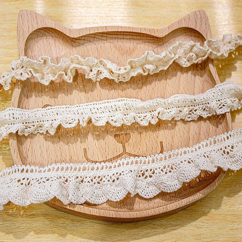Elastic Cotton Venice Lace Trim: Scalloped Edge Sewing & Crafting