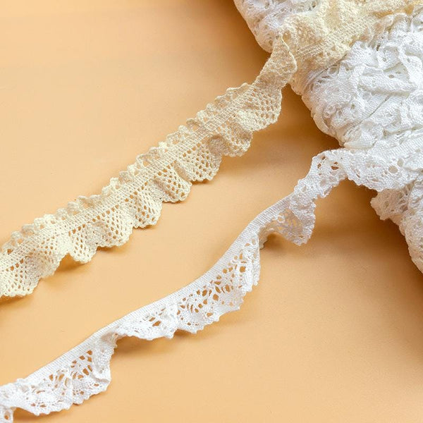 Elastic Cotton Venice Lace Trim: Scalloped Edge Sewing & Crafting