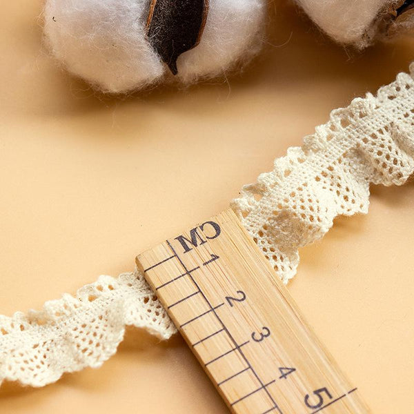 Elastic Cotton Venice Lace Trim: Scalloped Edge Sewing & Crafting