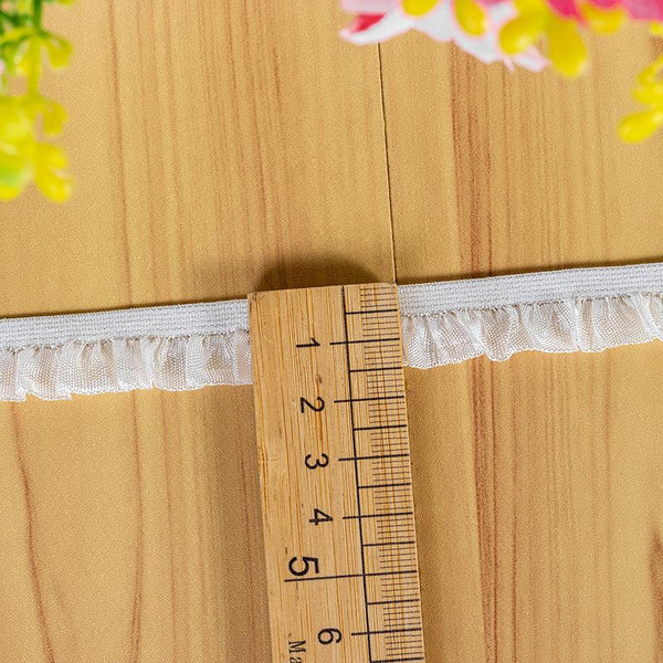 Scalloped Venice Lace Trim: Elastic Edge Cotton Lace for Sewing