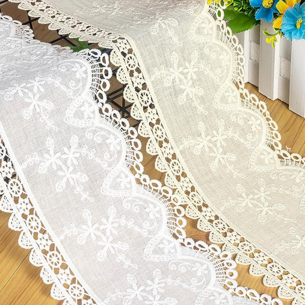 Scalloped Cotton Lace Trim: White Broderie Anglaise for Sewing & Crafts
