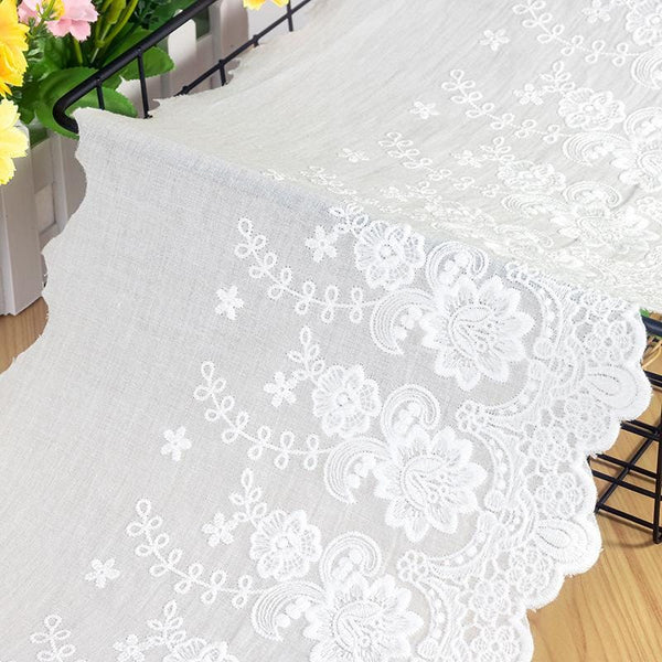Scalloped Edge Cotton Lace Trim: Elegant Sewing & Crafting