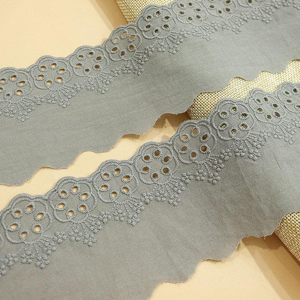 Scalloped Edge Cotton Lace Trim: Elegant Sewing & Craft Décor