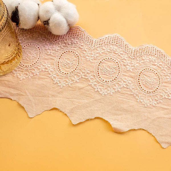 Scalloped Cotton Lace Trim: White Broderie Anglaise for Sewing & Crafts