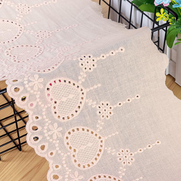 Scalloped Cotton Lace Trim: White Broderie Anglaise for Sewing & Crafts