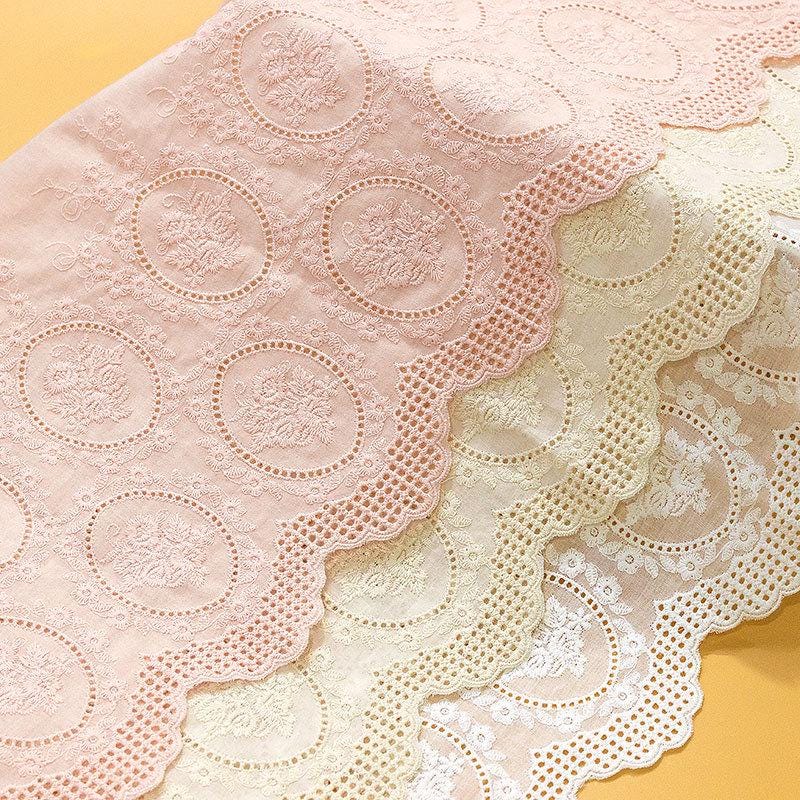 Scalloped Cotton Venice Lace Trim: Elegant Sewing & Craft Décor