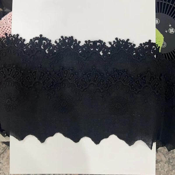 Scalloped Cotton Lace Trim: White Broderie Anglaise for Sewing & Crafts
